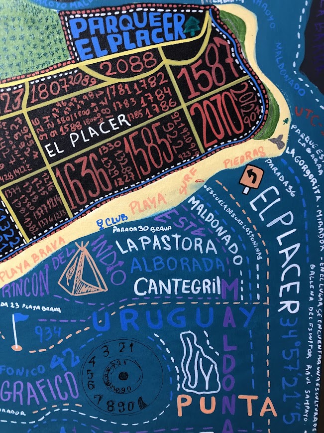 Mapa tipográfico de punta del este