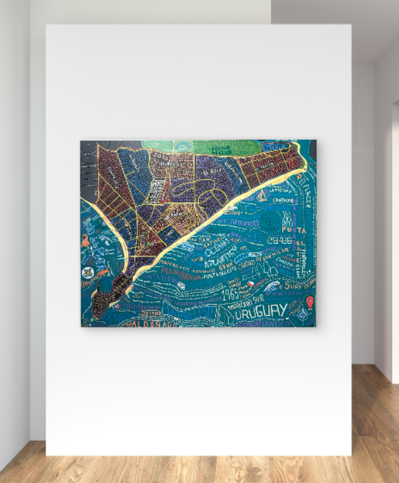 Mapa tipográfico de punta del este