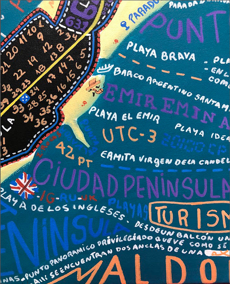 Mapa tipográfico de punta del este